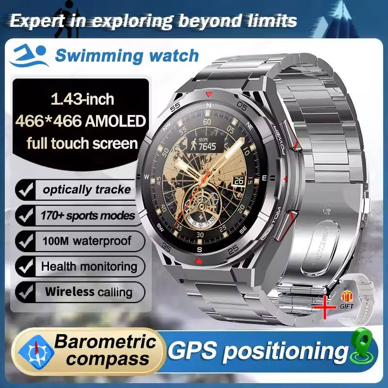 Smartwatch Watches Best Gift For Men - Leadoys X2B メンズ ラギッド スマートウォッチ GPS