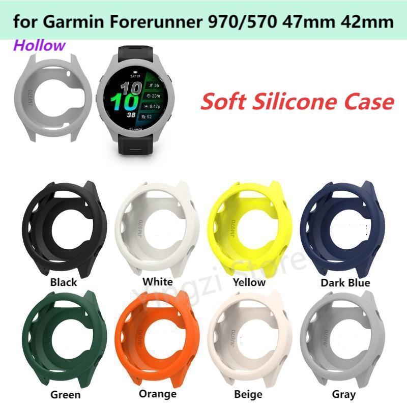 Xwatch Smartwatch - ソフトシリコンケースガーミンフォアランナー 970 570 47 ミリメートル 42