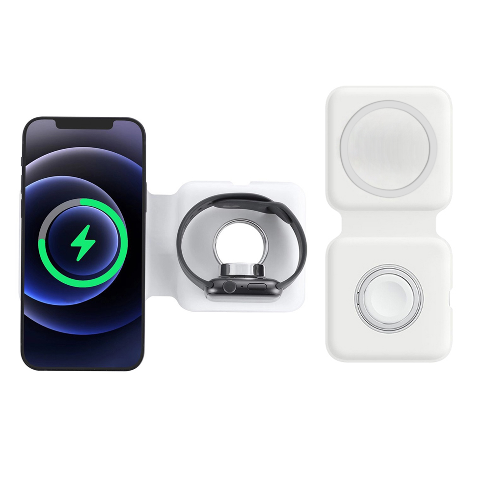 Xwatch Smartwatch - 2IN1Magsafe Duo 磁気ワイヤレス充電器ドックiphone 12プロ11Pro xs最大xr ×