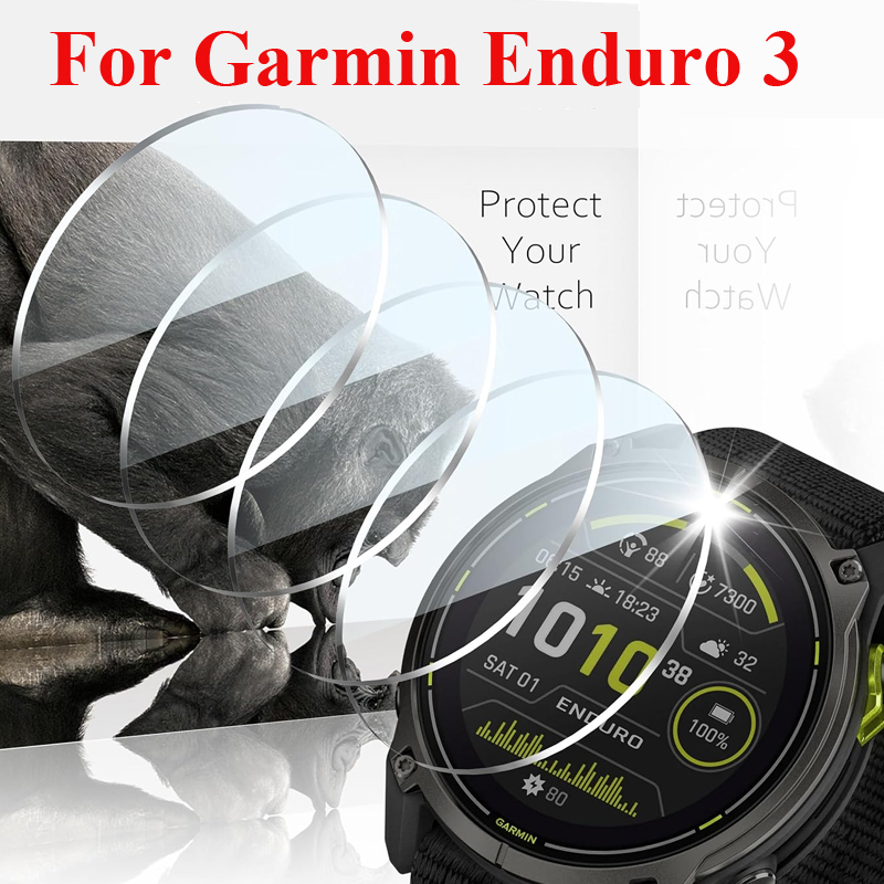 Xwatch Smartwatch - 強化ガラスフィルムガーミンエンデューロ 3 スマートウォッチスクリーンプロテクターガードガラス保護フィルムアクセサリーガーミンエンデューロ 3