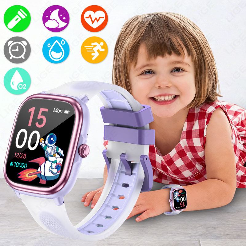 French Connection Watches Smartwatch App - LIGE キッズガールズボーイズプレゼントスマートウォッチフィットネストラッカー Bluetooth 通話スマートウォッチ男性女性歩数計防水子供用腕時計