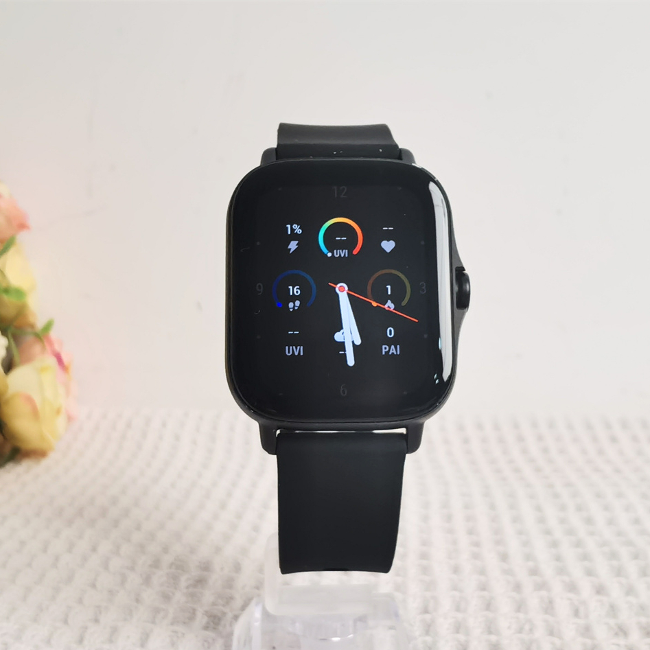 Smartwatch Professional Watches For Men - Amazfit-男性用2eスマートウォッチ,統合スポーツモード,GPS, 5気圧防水,心拍数モニタリング,ケースなし,95新品