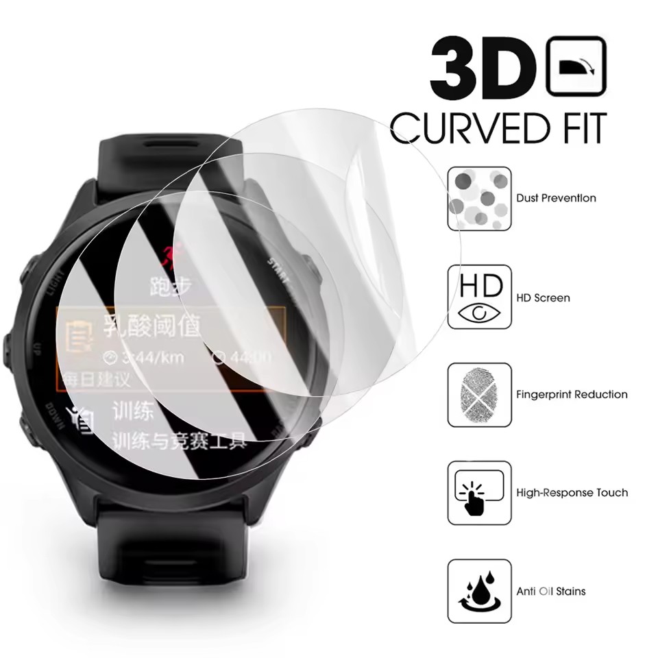 1-3 個のヒドロゲルフィルムガーミンフェニックス 8 51 - Xwatch Smartwatch のレビューと価格