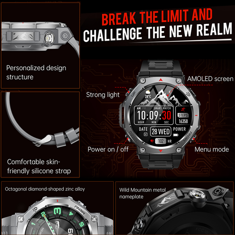 2026年新型T-Rex 3 Ultraアウトドアスポーツス - Smartwatch Professional Watches For Men のレビューと価格