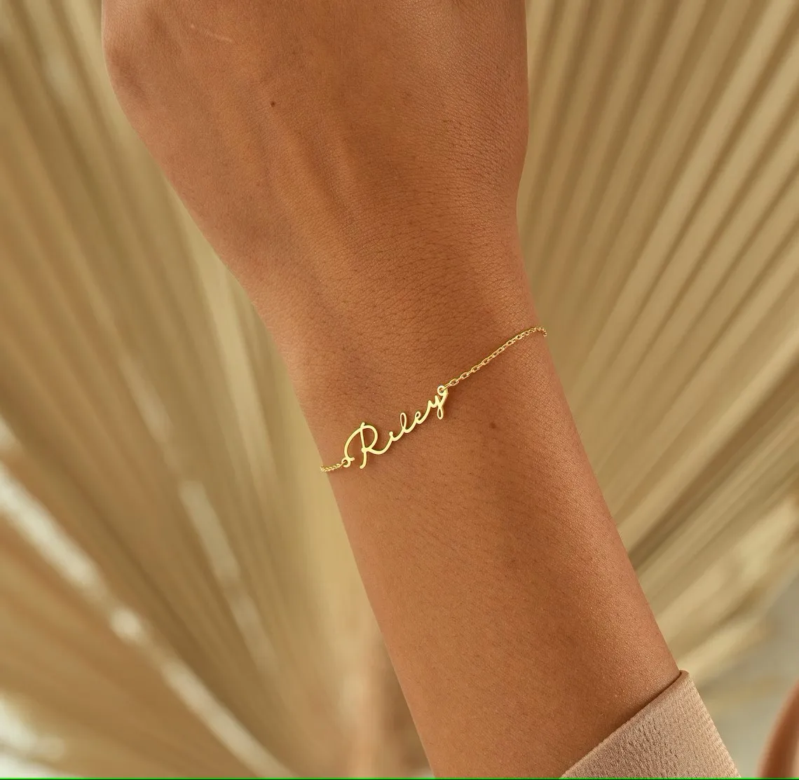 パーソナライズされた名前ブレスレット女性ガールジュエリーステ - Bracelet Link Remover のレビューと価格