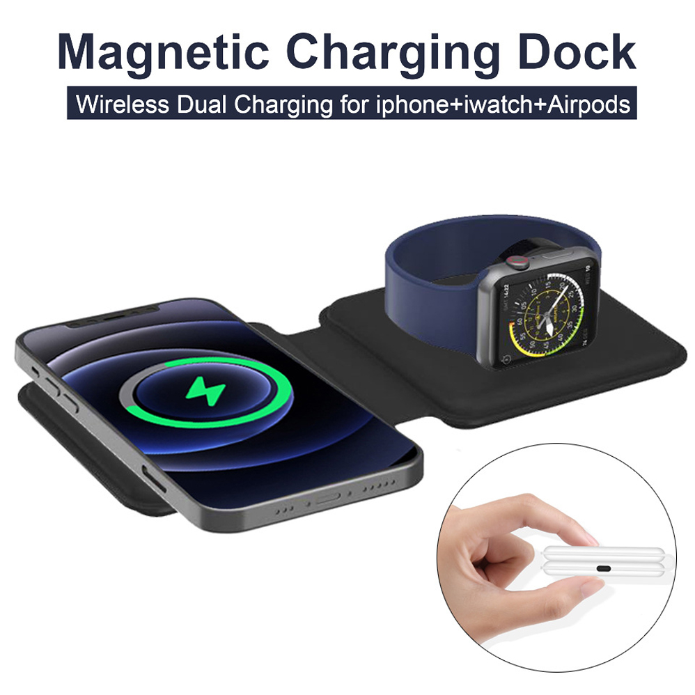 2IN1Magsafe Duo 磁気ワイヤレス充電器ドックi - Xwatch Smartwatch のレビューと価格