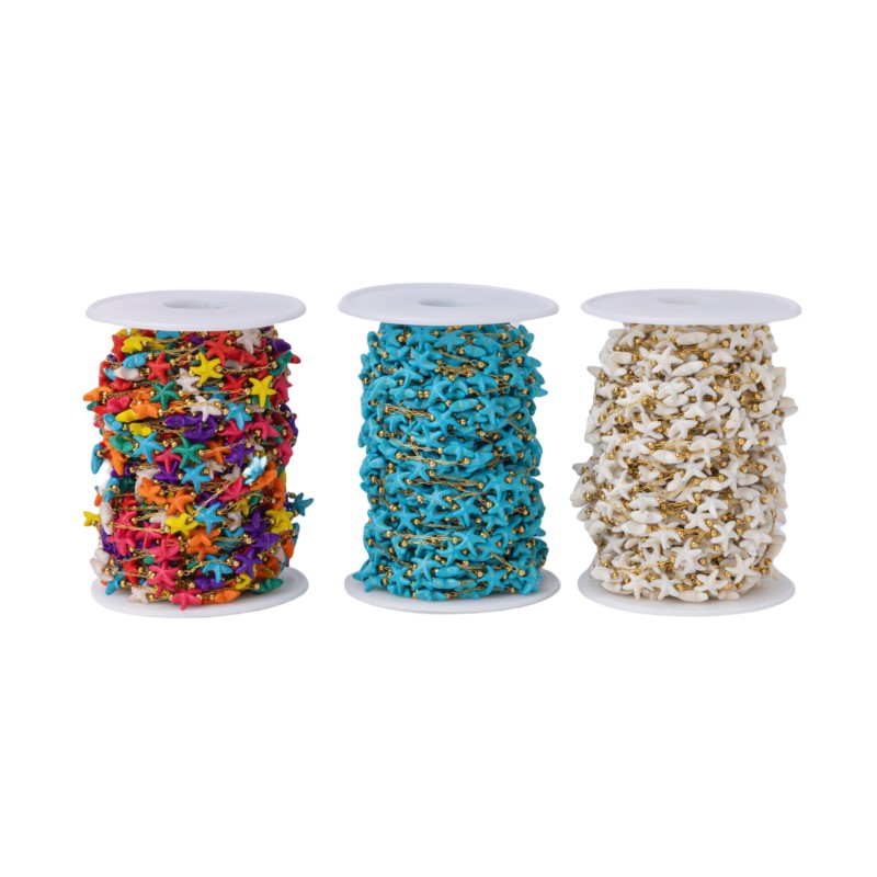 1メートルステンレス製ヒトデターコイズビーズダングルスターチ - Bracelet Link Remover のレビューと価格