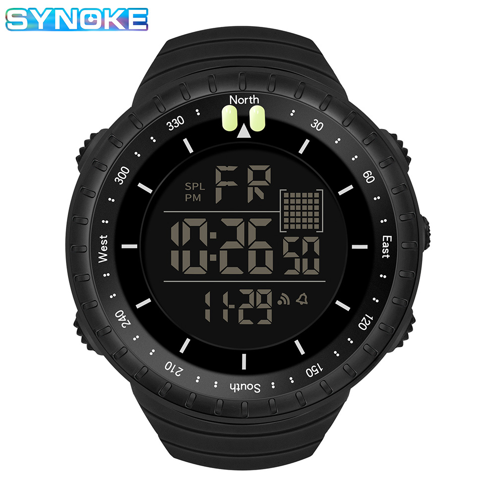 Synoke-メンズミリタリーデジタル時計,防水スポーツウォ - Tide Watch Surf のレビューと価格