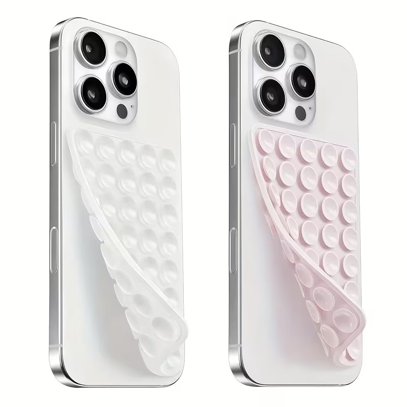2個パック シリコン製吸盤式スマホホルダー – 角度調整可能 - Watch Es のレビューと価格