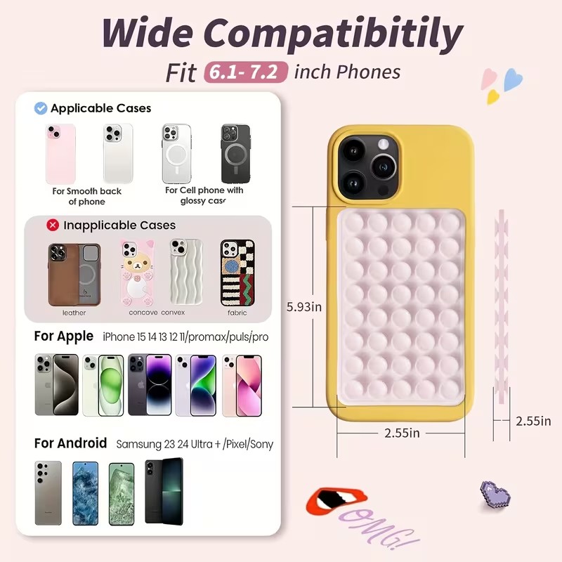2個パック シリコン製吸盤式スマホホルダー – 角度調整可能 - Watch Es のレビューと価格