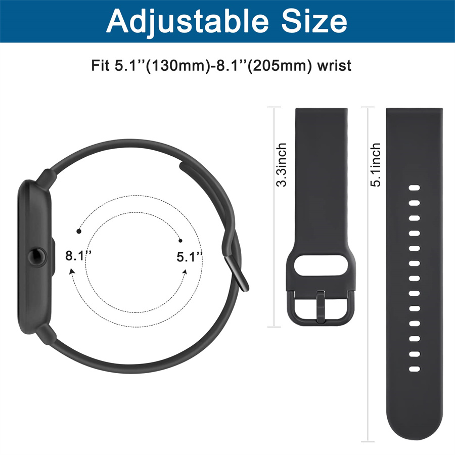 Amazfitウォッチ用シリコンバンド,20mm, 22mm - Smartwatch Samsung Watches For Women のレビューと価格
