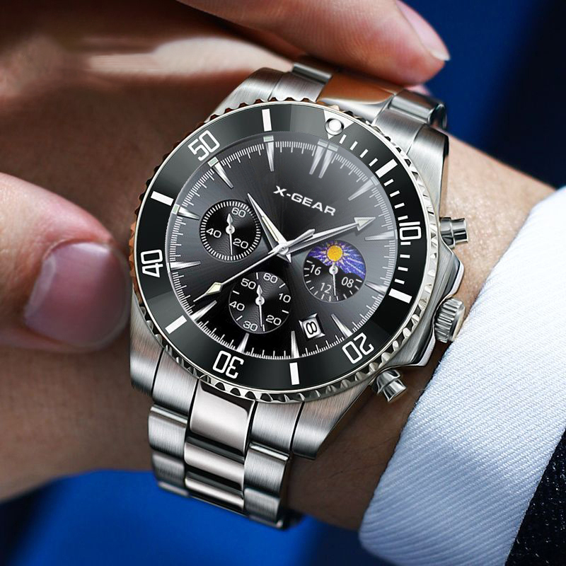X-GEAR ファッションカレンダーメンズクォーツ時計高級ブ - Xwatch Smartwatch のレビューと価格