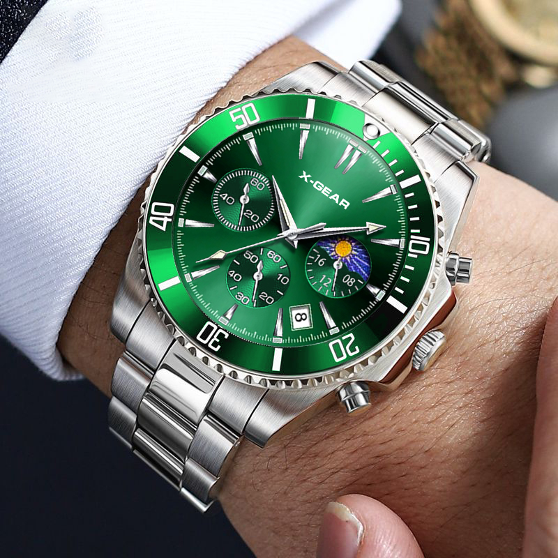 X-GEAR ファッションカレンダーメンズクォーツ時計高級ブ - Xwatch Smartwatch のレビューと価格