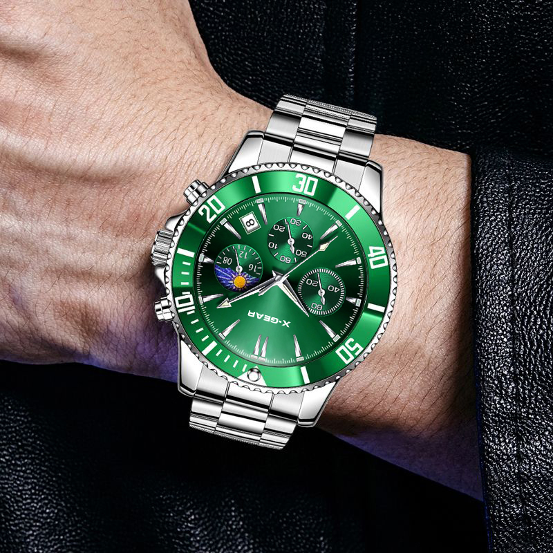 X-GEAR ファッションカレンダーメンズクォーツ時計高級ブ - Xwatch Smartwatch のレビューと価格