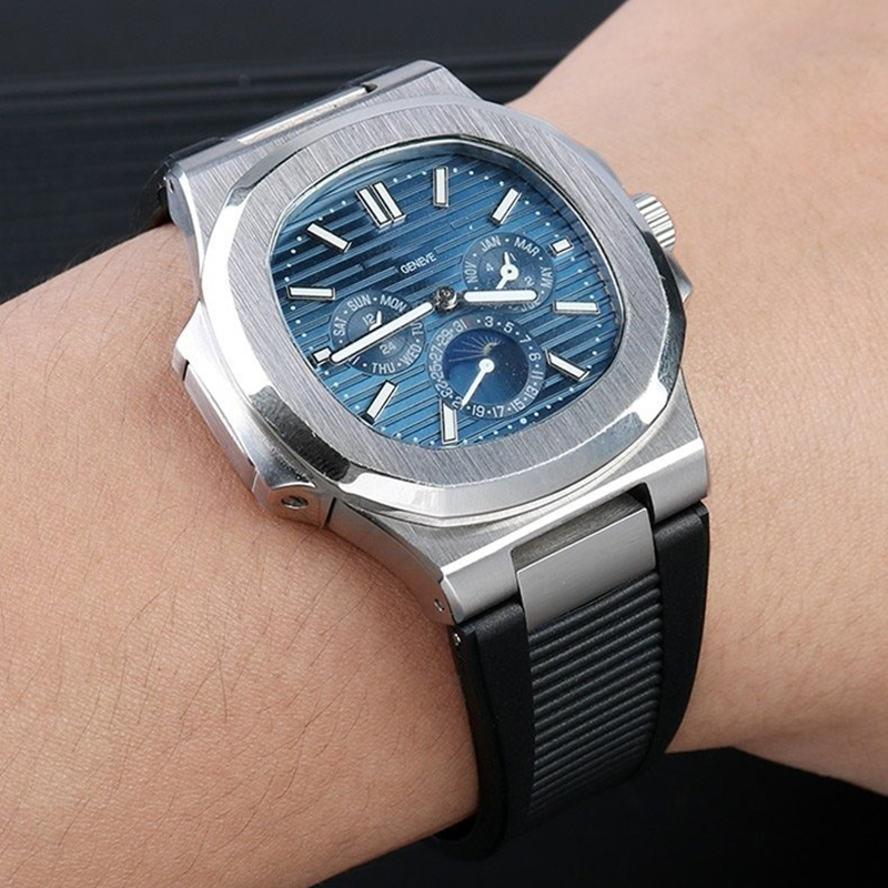25*13mm プレミアムラバー凹型時計ストラップ パテック - Patek Philippe Watch Nautilus のレビューと価格