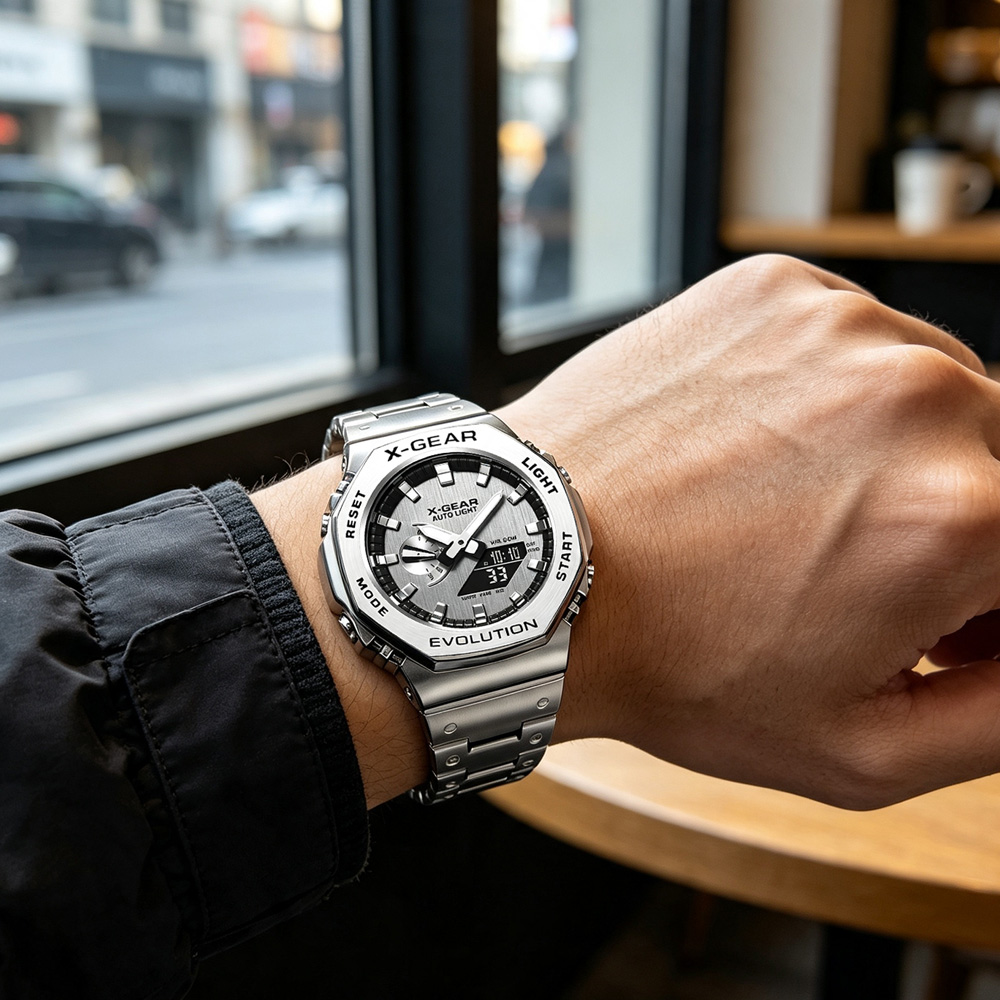 X-GEAR デュアルディスプレイデジタルスポーツウォッチ  - Xwatch Smartwatch のレビューと価格