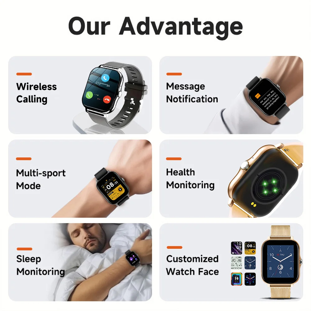 スマートウォッチ Android IOS 時計 1.83 イ - Smartwatch Professional Watches For Men のレビューと価格
