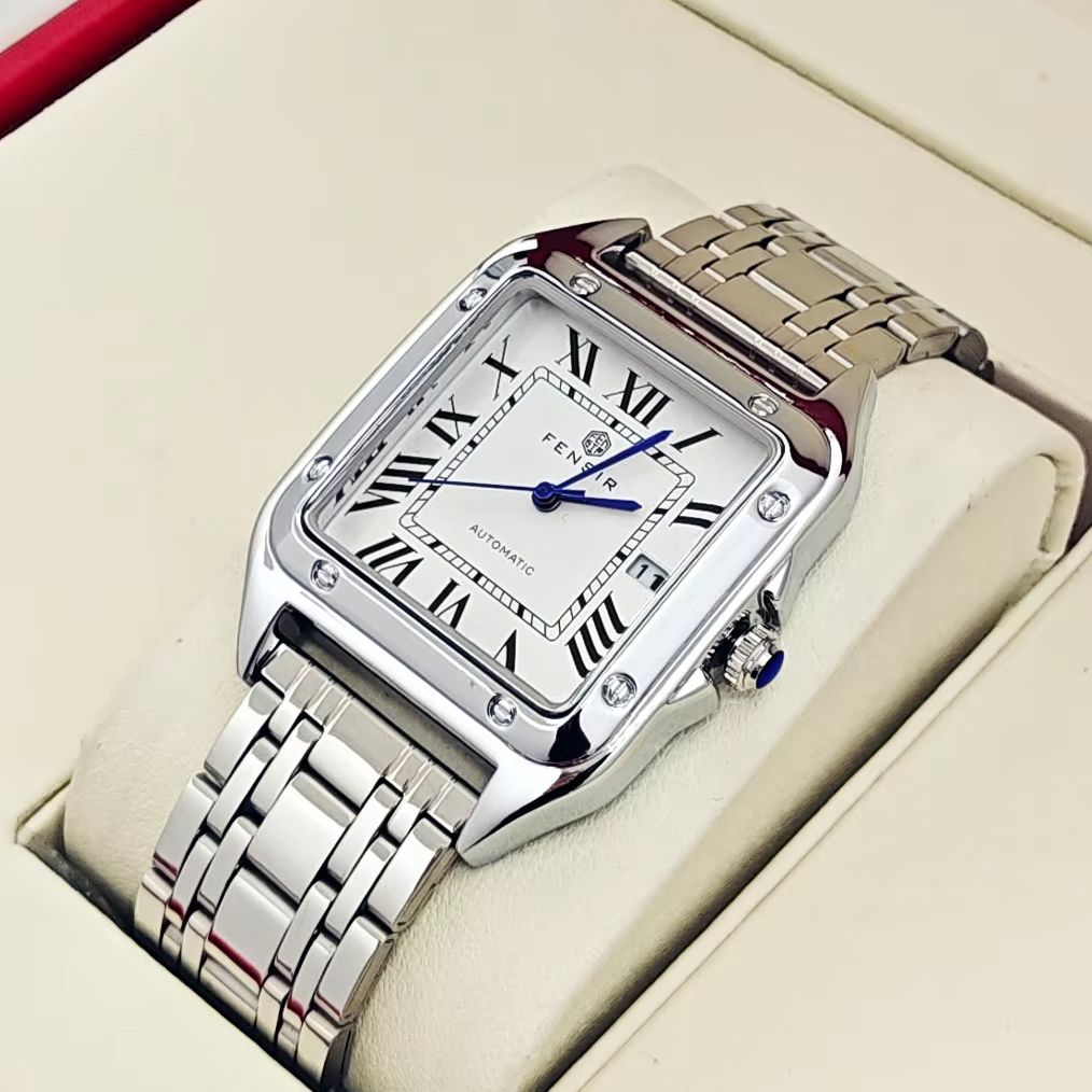 男性用高級クォーツ時計、カレンダー表示、ステンレススチールス - Smartwatch Watches Best Gift For Men のレビューと価格