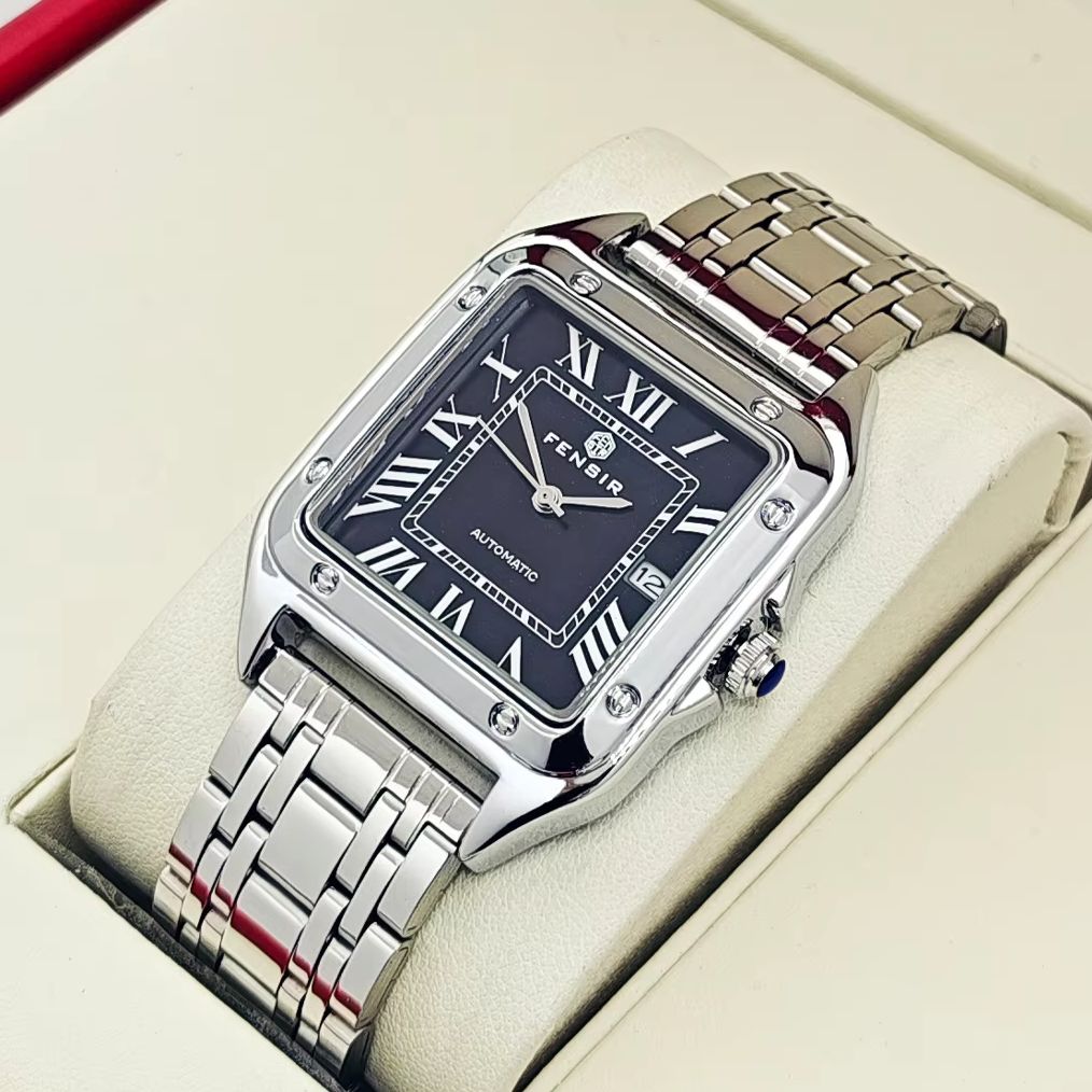 男性用高級クォーツ時計、カレンダー表示、ステンレススチールス - Smartwatch Watches Best Gift For Men のレビューと価格