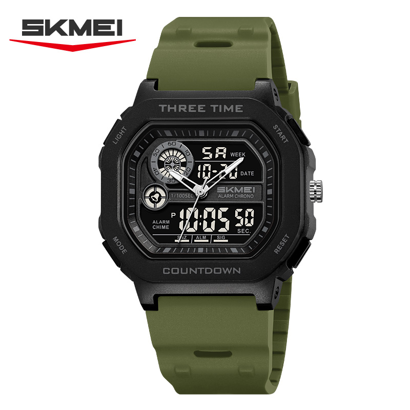 SKMEI 2641 新しいレジャースポーツデュアルディスプ - Tide Watch Surf のレビューと価格
