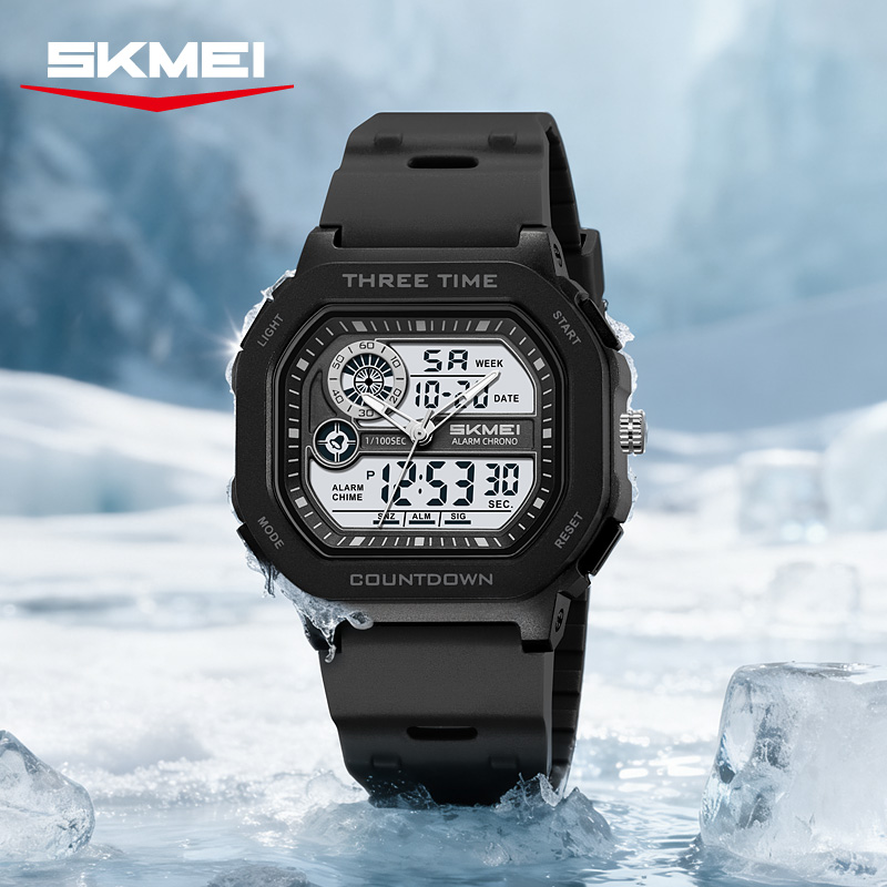 SKMEI 2641 新しいレジャースポーツデュアルディスプ - Tide Watch Surf のレビューと価格