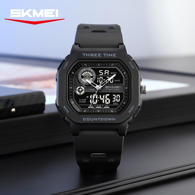 SKMEI 2641 新しいレジャースポーツデュアルディスプ - Tide Watch Surf のレビューと価格
