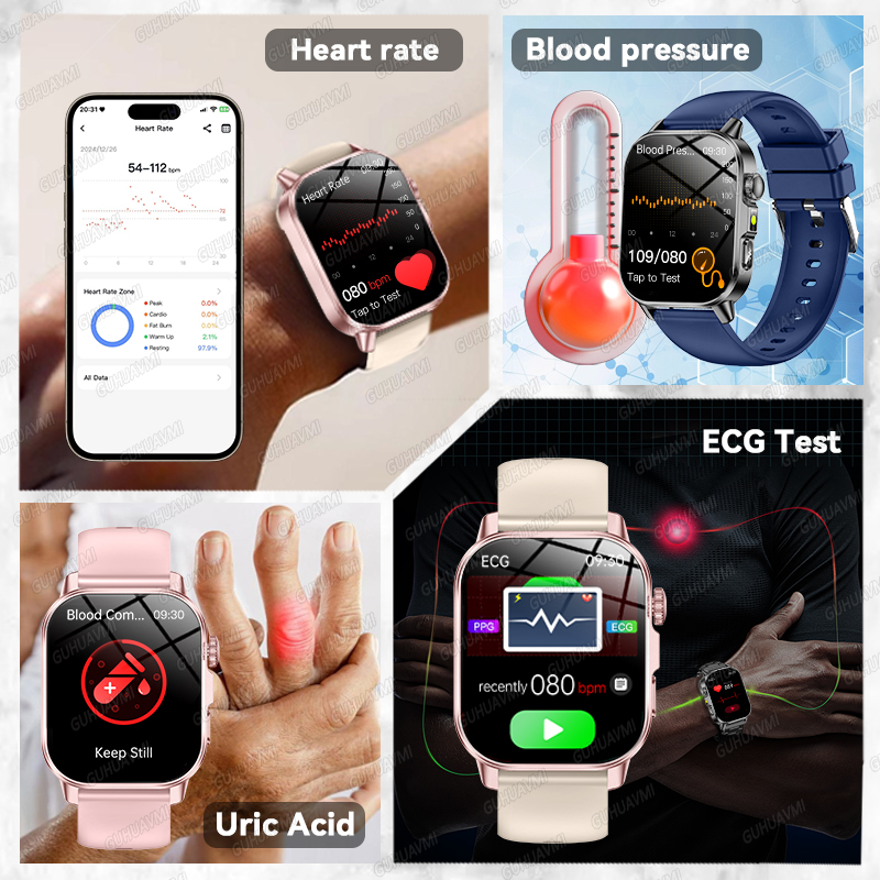 2026年新型ヘルススマートウォッチ、精密測定ECG+PPG - Smartwatch Professional Watches For Men のレビューと価格