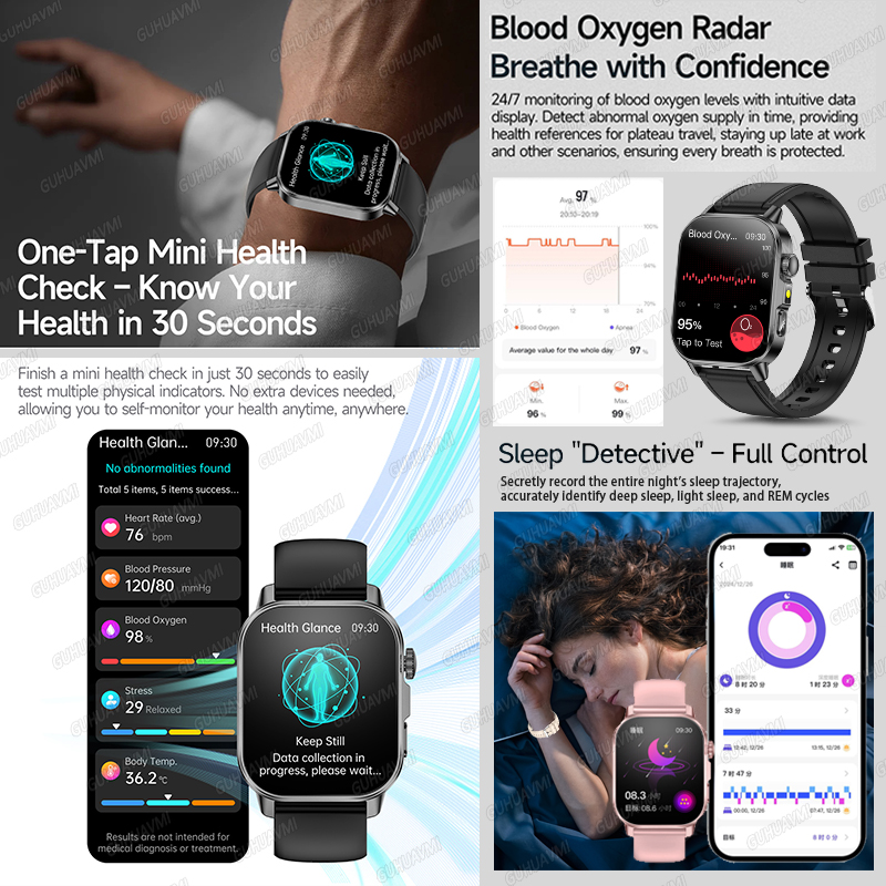 2026年新型ヘルススマートウォッチ、精密測定ECG+PPG - Smartwatch Professional Watches For Men のレビューと価格