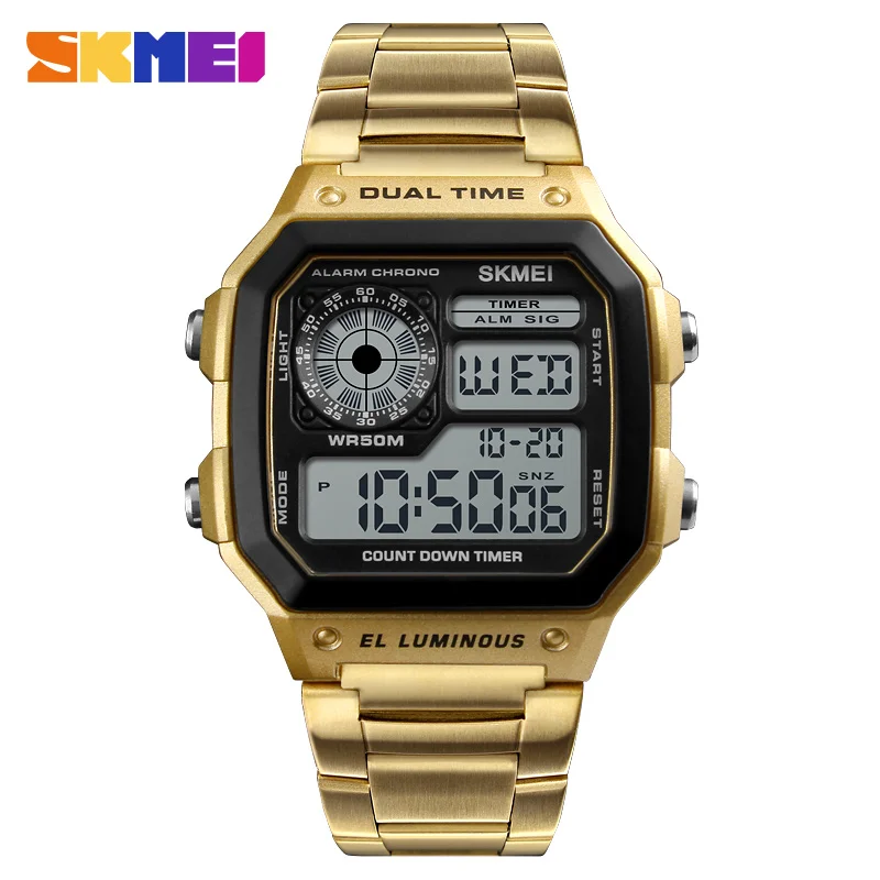 SKMEI 1335 デジタル腕時計男性用レトロスポーツ防水 - Tide Watch Surf のレビューと価格