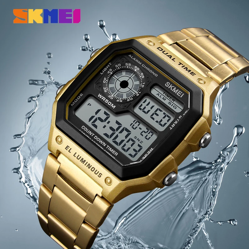 SKMEI 1335 デジタル腕時計男性用レトロスポーツ防水 - Tide Watch Surf のレビューと価格