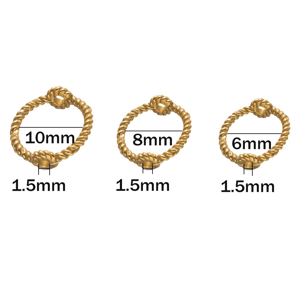 10個入り PVDステンレス鋼サークルフレームスペーサービー - Bracelet Link Remover のレビューと価格
